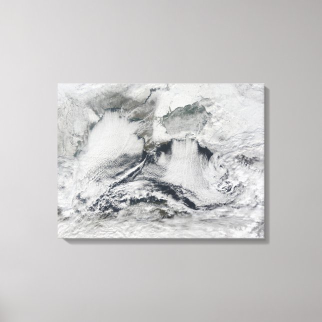 Molnbildning över Svarta havet Canvastryck (Framsida)