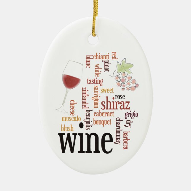 Molndesignen Vin Ord ornament (Framsidan)