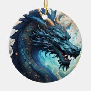 molndrakeornament julgransprydnad keramik