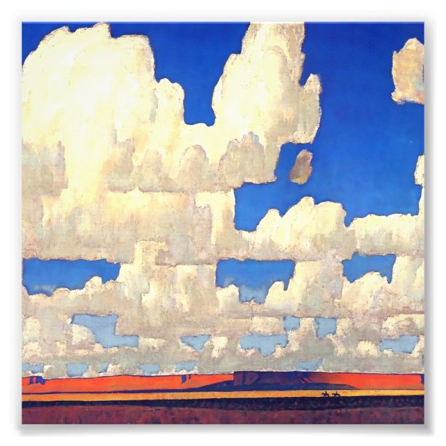 “Molnens värld” av Maynard Dixon Fototryck (Framsidan)