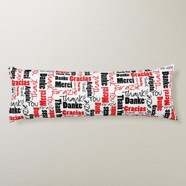 Molnet Red and Black TACK Kroppskudde (Baksidan)