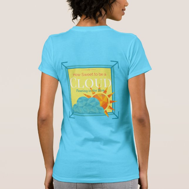 Molnet skuggar tee shirt (Baksida)