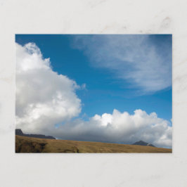 Molnet stigning över strängen vykort