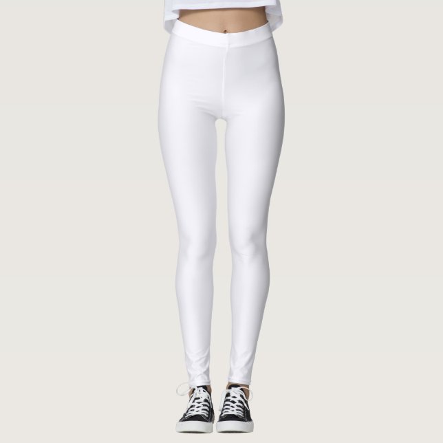 Molnfärg Solid Enkel Leggings (Framsida)