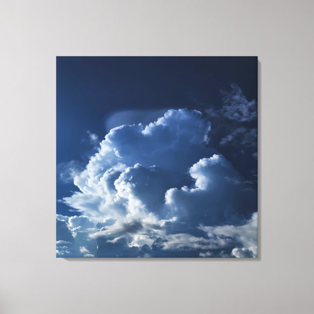 Molnfoto, fotografi av Himmel, stormmoln Canvastryck (Framsida)