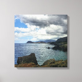 Molnfoto till Kanvastryck med liggande hav