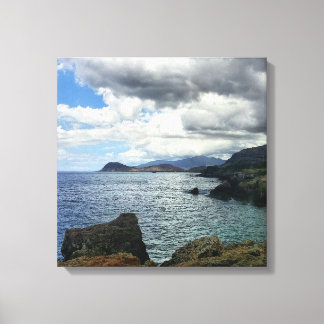 Molnfoto till Kanvastryck med liggande hav