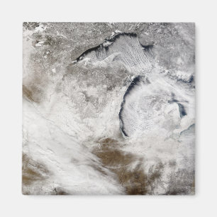 Molngator över Lake Superior och sjön Michi Magnet