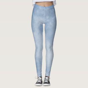 Molnig blå himmel leggings