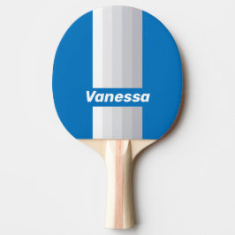 Molnig blå himmel pinstripor med namn pingisracket