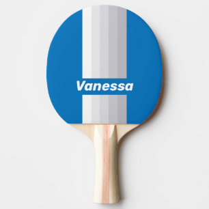 Molnig blå himmel pinstripor med namn pingisracket