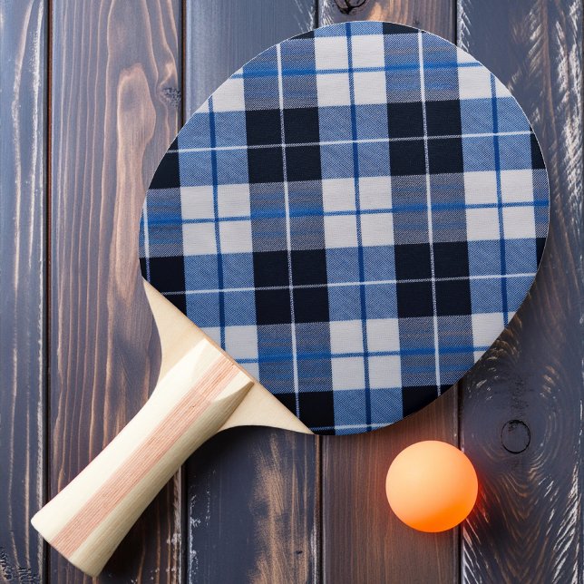 Molnig Blå Rutig Pingisracket (Skapare uppladdad)