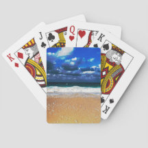 Molnig exotisk strand