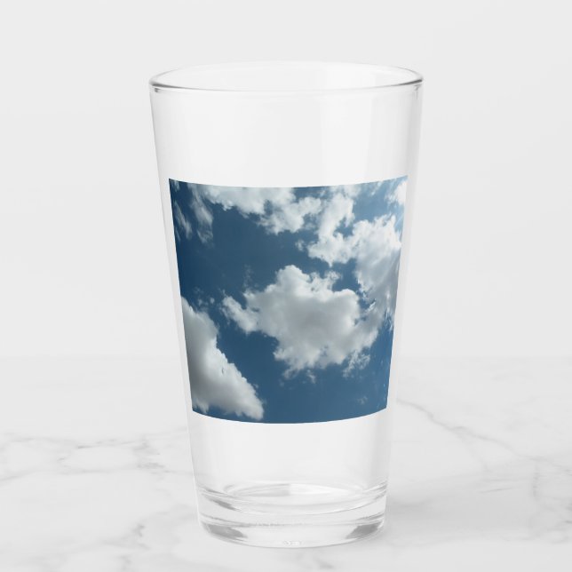 Molnig himmel abstrakt fotografering glaskopp (Framsida)