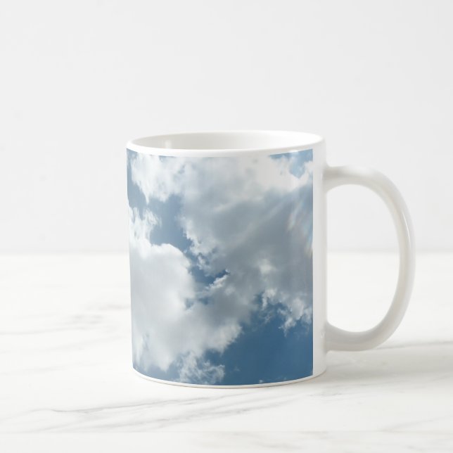 Molnig himmel abstrakt fotografering kaffemugg (Höger)