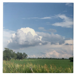 Molnig himmel kakelplatta