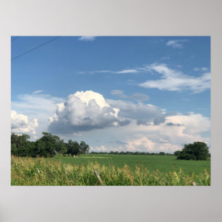 Molnig himmel poster