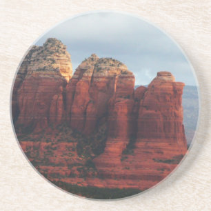 Molnig kaffekarlsberg i Sedona Arizona Underlägg Sandsten