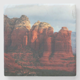 Molnig kaffekittelsten i Sedona Arizona Underlägg Sten
