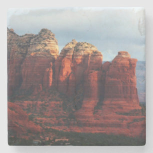 Molnig kaffekittelsten i Sedona Arizona Underlägg Sten