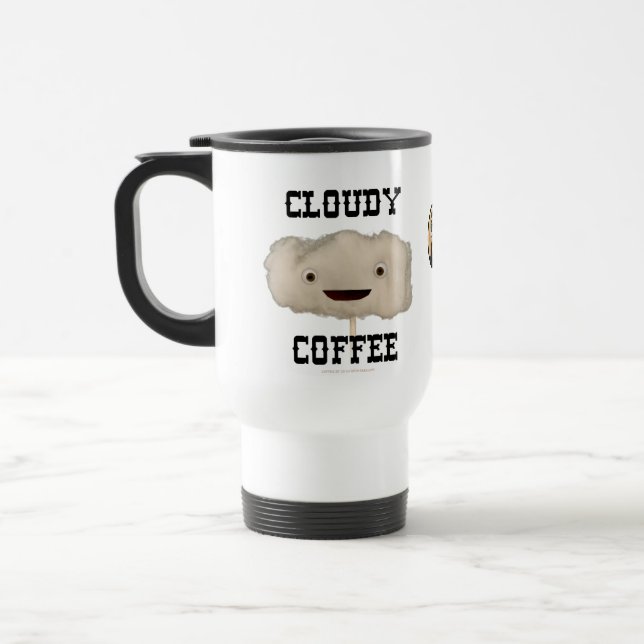 Molnig kaffetravel mug resemugg (Vänster)