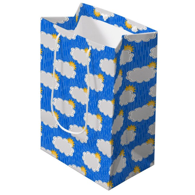 Molnig Solig Regn Mönster Design Blå (Skapare uppladdad)