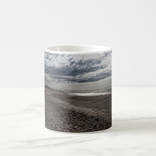 Molnig strand vid Nordsjön Kaffemugg (Center)