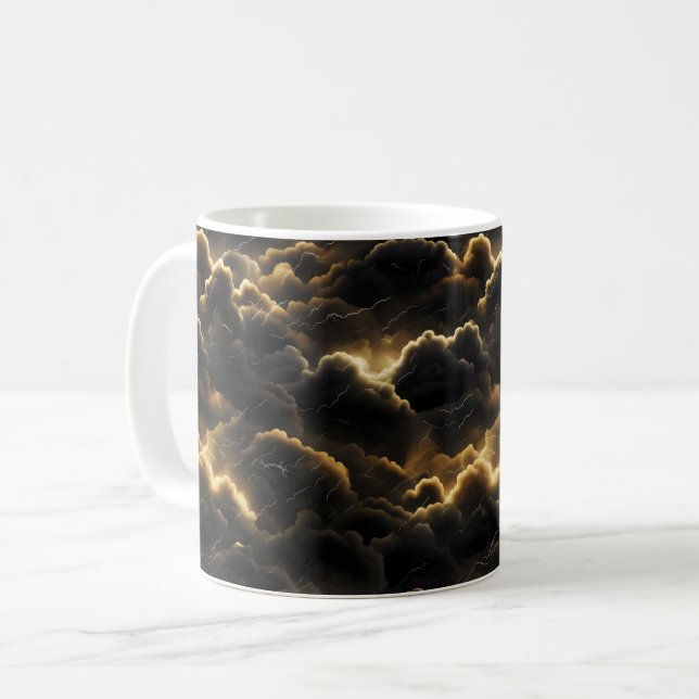Molnigt H Kaffemugg (Framsida vänster)