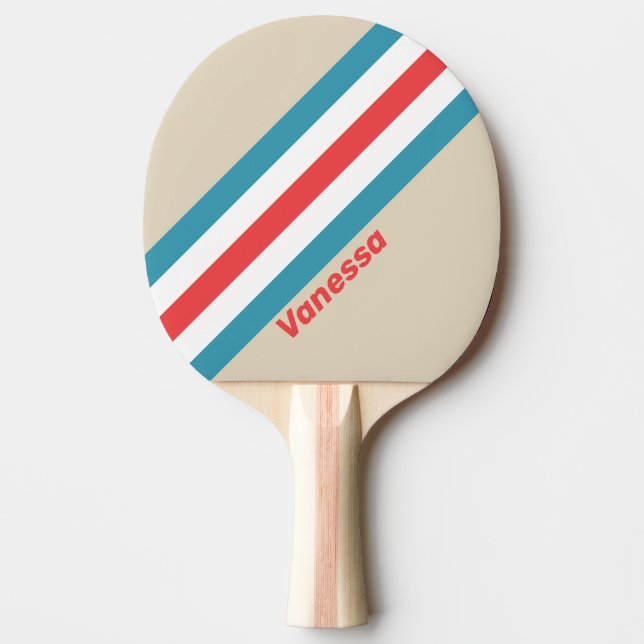 Molnjägare Randig med Namn Pingisracket (Framsidan)