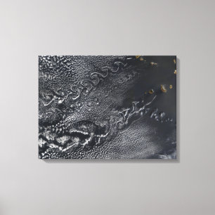 Molnportioner över Kap Verdes öar Canvastryck