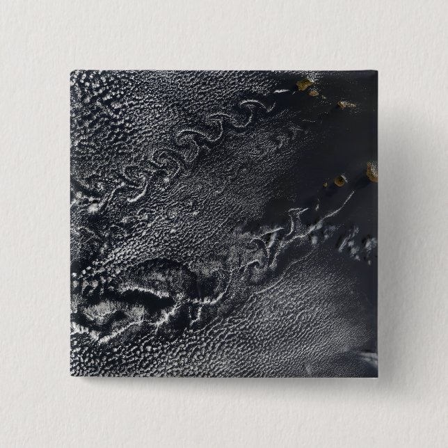 Molnportioner över Kap Verdes öar Knapp (Framsida)