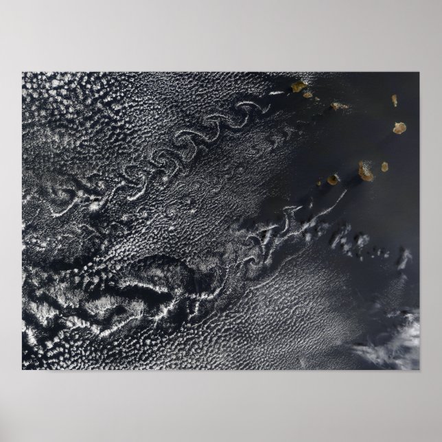 Molnportioner över Kap Verdes öar Poster (Framsidan)