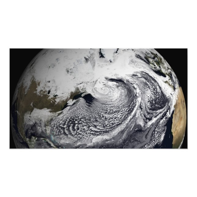 Molnsimulering för en enda dag 2 fototryck (Framsidan)