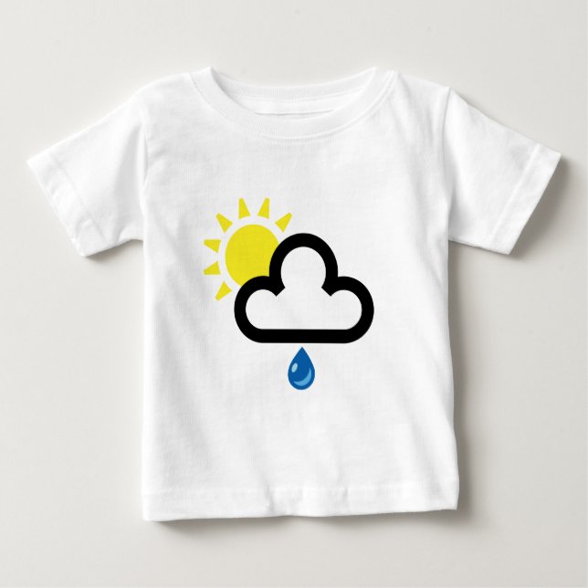 Molnsolen regnar symbol tee (Framsida)