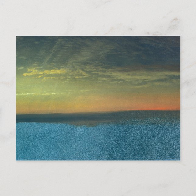 Molnstudie med solnedgång av Albert Bierstadt Vykort (Framsida)