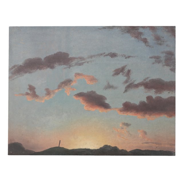 Molnstudie (moln i Himlar) (av Knud Baade) Anteckningsblock (Framsida)