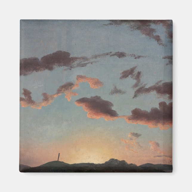 Molnstudie (moln i Himlar) (av Knud Baade) Magnet (Framsidan)