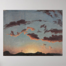 Molnstudie (moln i Himlar) (av Knud Baade) Poster