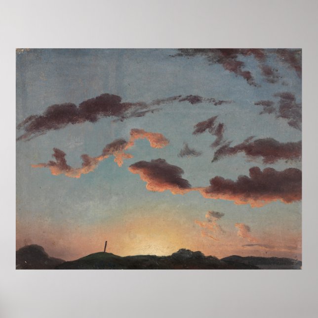 Molnstudie (moln i Himlar) (av Knud Baade) Poster (Framsidan)