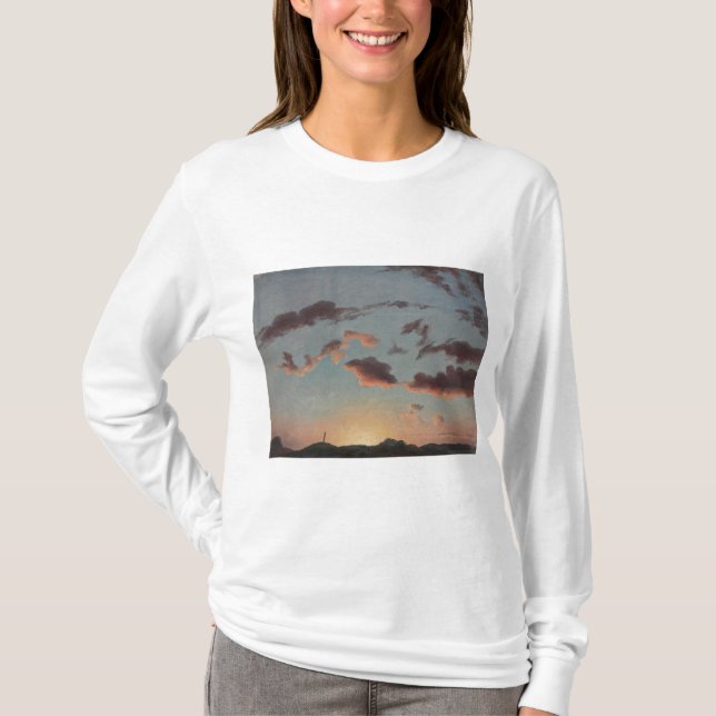 Molnstudie (Moln på himlen) (av Knud Baade) T Shirt (Framsida)