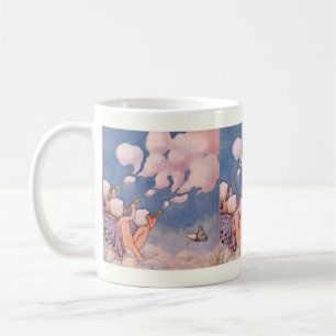 Molntroll som formar moln kaffemugg
