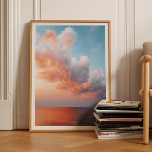 Molntryck Molnaffisch Himmeltryck Moodytryck Sol Poster