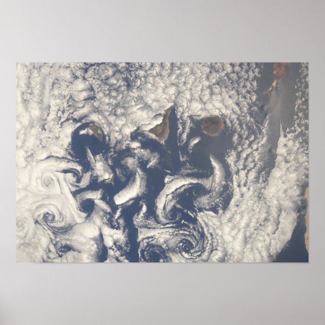 Molnvlar i området kring Kanarieöarna Poster (Framsidan)