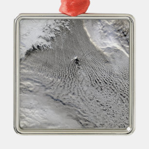 Molnvortices av den Jan Mayen ön Julgransprydnad Metall