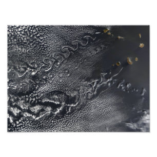 Molnvortices över de Kap Verde öarna Fototryck