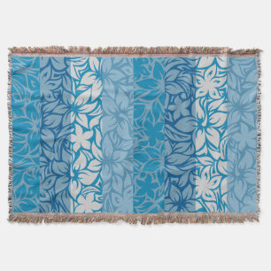 Moloaa Bay Hawaiian Hibiscus Stripe Blankets Mysfilt