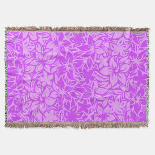 Moloaa Bay Hawaiian Hibiscus Tonal Rand Blankets Filt