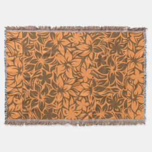 Moloaa Bay Hawaiian Hibiscus Tonal Rand Blankets Mysfilt