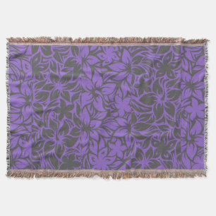 Moloaa Bay Hawaiian Hibiscus Tonal Rand Blankets Mysfilt