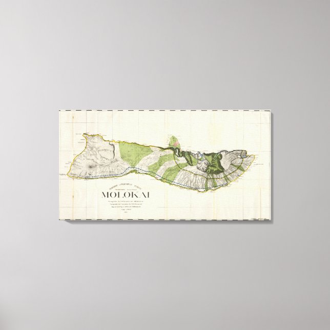 Molokai, Hawaii Canvastryck (Framsida)